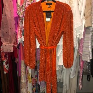 Orange Retrofete Gabrielle robe dress size XS